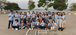 UP Pharmacy provided 350 bottles of sanitisers to residents of Koh Kong province